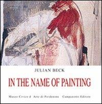 In the name of painting - Julian Beck - copertina