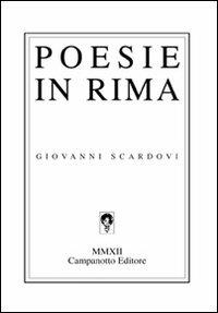Poesie in rima - Giovanni Scardovi - copertina