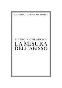 La misura dell'abisso - Pietro Nicolaucich - copertina