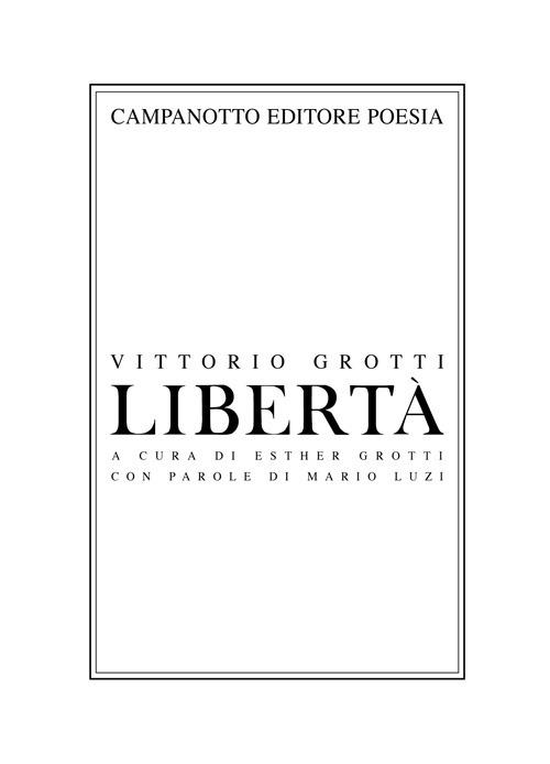 Libertà - Vittorio Grotti - copertina