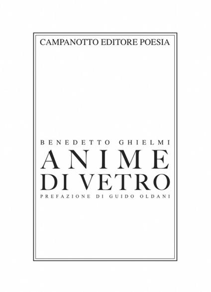 Anime di vetro - Benedetto Ghielmi - copertina