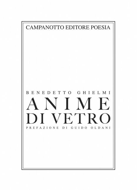 Anime di vetro - Benedetto Ghielmi - copertina