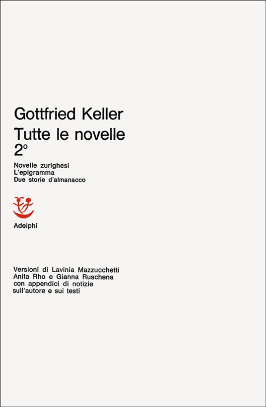 Tutte le novelle. Vol. 2 - Gottfried Keller - copertina