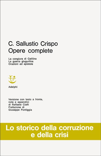 Opere complete - Caio Crispo Sallustio - copertina