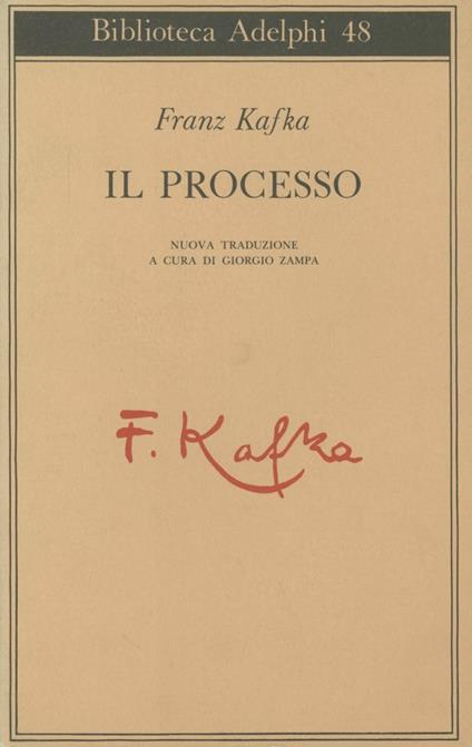 Il processo - Franz Kafka - copertina