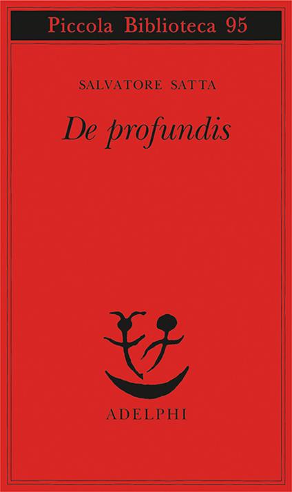 De profundis - Salvatore Satta - copertina