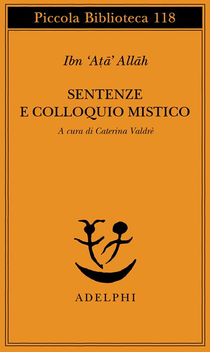 Sentenze e colloquio mistico - Allah Ibn Ata - copertina