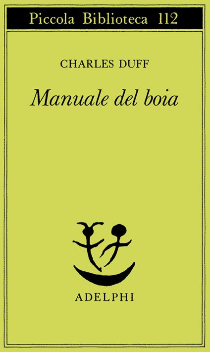 Manuale del boia - Charles Duff - copertina