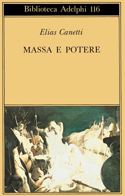 Massa e potere - Elias Canetti - copertina