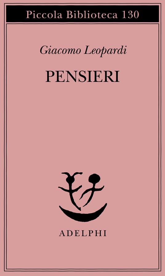 Pensieri - Giacomo Leopardi - copertina