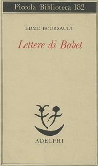 Lettere di Babet - Edme Boursault - copertina