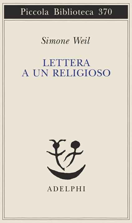 Lettera a un religioso - Simone Weil - copertina