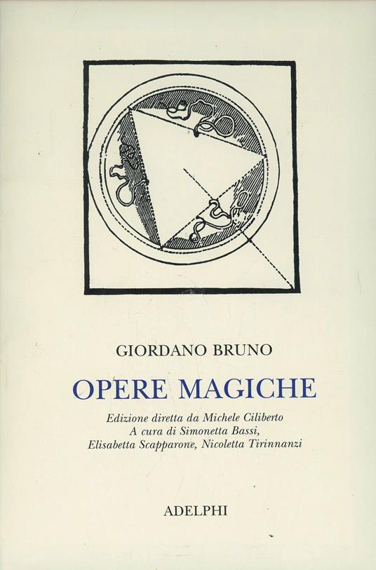 Opere magiche - Giordano Bruno - copertina