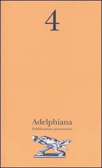 Adelphiana. Pubblicazione permanente. Vol. 4 - copertina