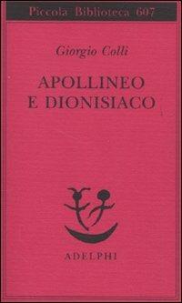 Apollineo e dionisiaco - Giorgio Colli - copertina
