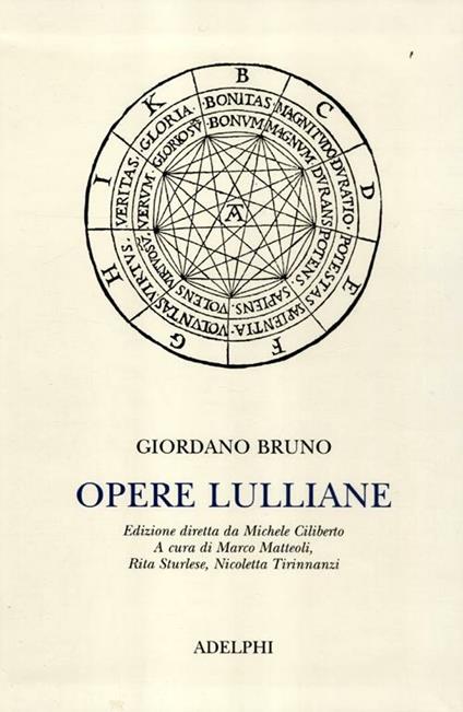 Opere lulliane. Testo latino a fronte - Giordano Bruno