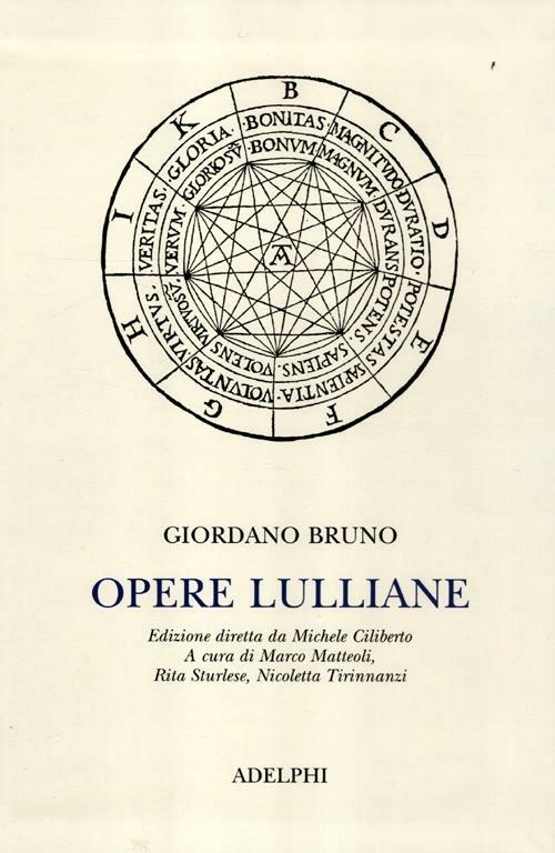 Opere lulliane. Testo latino a fronte - Giordano Bruno - copertina