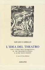 L' idea del theatro. Con «L'idea dell'eloquenza», il «De trasmutatione»e altri testi inediti