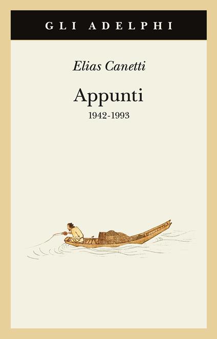 Appunti 1942-1993 - Elias Canetti - copertina