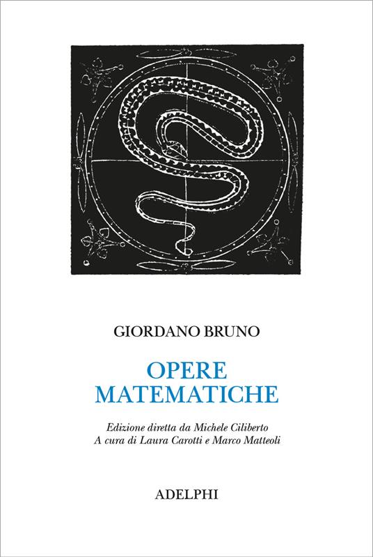 Opere matematiche - Giordano Bruno - copertina