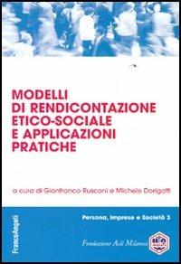 Modelli di rendicontazione etico-sociale e applicazioni pratiche - copertina