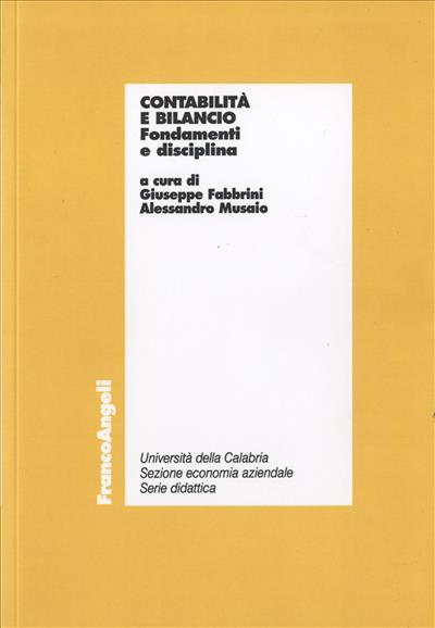 Contabilità e bilancio. Fondamenti e disciplina - copertina