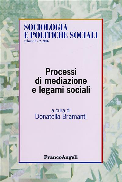 Processi di mediazione e legami sociali - copertina