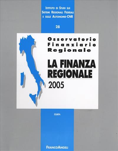 Osservatorio finanziario regionale. Vol. 28: La finanza regionale 2005. - copertina