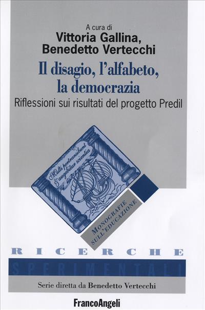 Il disagio, l'alfabeto, la democrazia. Riflessioni sui risultati del progetto Predil - copertina