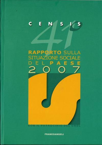 41° rapporto sulla situazione sociale del Paese 2007 - CENSIS - copertina