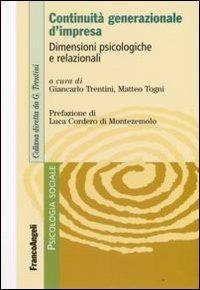Continuità generazionale d'impresa. Dimensioni psicologiche e relazionali - copertina