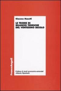 Le teorie di bilancio tedesche del ventesimo secolo - Giacomo Manetti - copertina