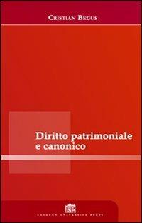 Diritto patrimoniale canonico - Cristian Begus - copertina