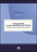 Categorialità e trascendentalità. Atti della Giornata canonistica interdisciplinare