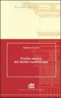 Profilo storico del diritto sudafricano - Alberto Cozzo - copertina