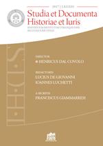 Studia et documenta historiae et iuris (2017). Vol. 83