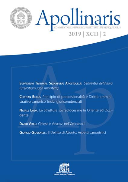 Apollinaris (2019). Vol. 2 - copertina