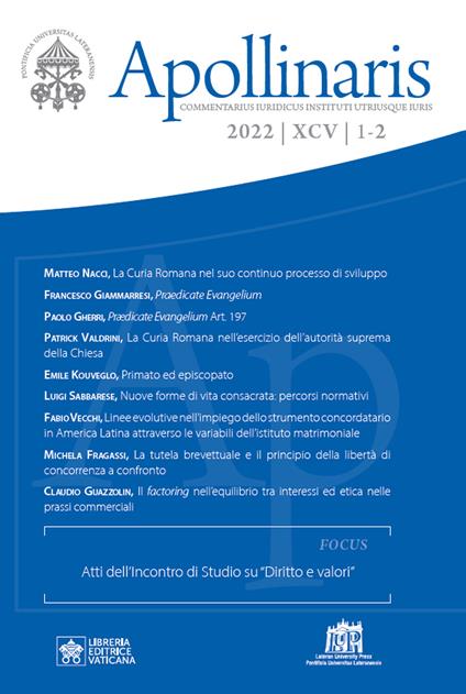 Apollinaris (2022). Vol. 1-2 - copertina