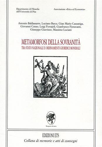 Metamorfosi della sovranità. Tra Stato nazionale e ordinamenti giuridici mondiali - copertina