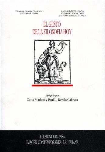 El gesto de la filosofia hoy - copertina