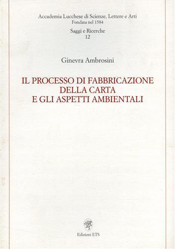 Il processo di fabbricazione della carta e gli aspetti ambientali - Ginevra Ambrosini - 3