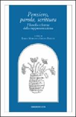 Pensiero, parola e scrittura. Filosofia e forme della rappresentazione