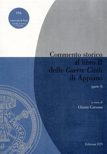 Commento storico al libro II delle «Guerre civili» di Appiano. Vol. 1 - copertina