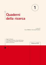 Quaderni della ricerca. Vol. 1
