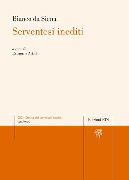 Serventesi inediti - copertina