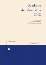 Quaderno di italianistica 2013