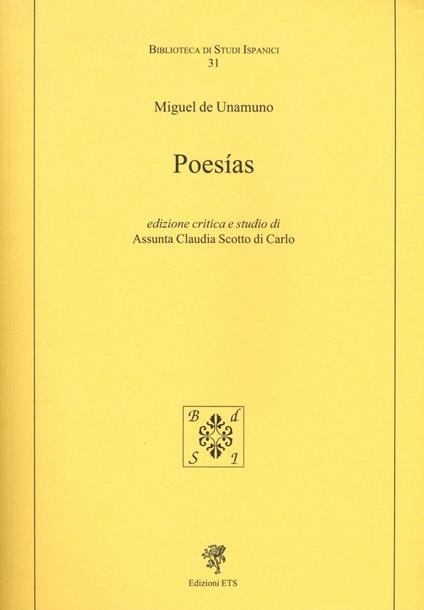 Poesias - Miguel de Unamuno - copertina