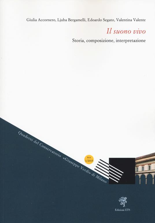 Il suono vivo. Storia, composizione, interpretazione - Giulia Accornero,Ljuba Bergamelli,Edoardo Segato - copertina