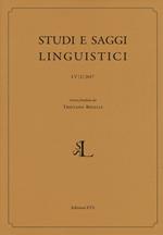 Studi e saggi linguistici (2017). Vol. 1
