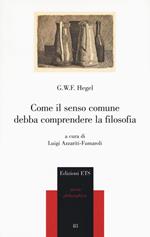 Come il senso comune debba comprendere la filosofia